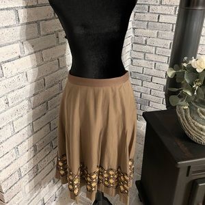 Alfani Womens Pleated Sequins Skirt